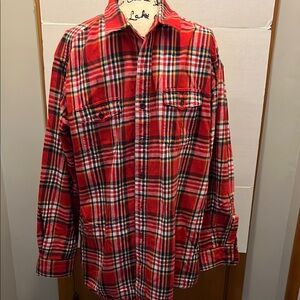 Redhead Red Plaid Button-Up Shirt